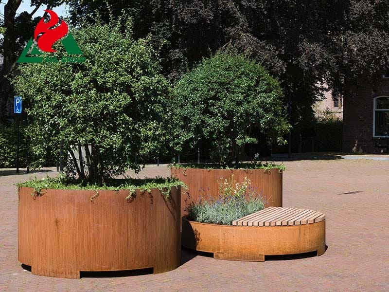 Outdoor Corten Planters